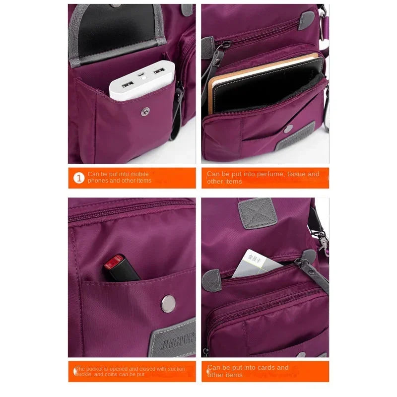 New Women's Casual Fashion Mommy Bag Oxford Handbag Large Capacity Waterproof Travel Bag