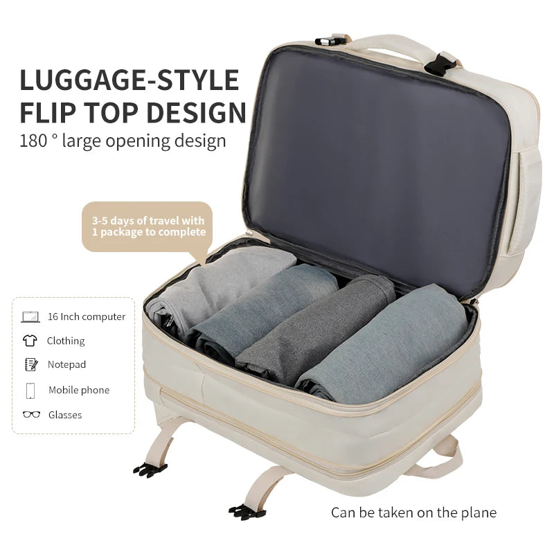 New Airplane-Specific Backpack, Boarding Hand Luggage Backpack, Airplane Travel Laptop Backpack, Student Backpack, Unisex Backpack, Short-Distance Business Trip