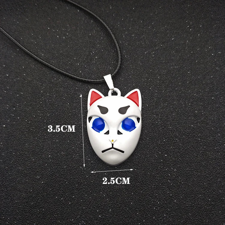 demon slayer pendants key chaintanjiro zodiac rabbit mask y2k accessories cartoon anime metal pendant men cosplay halloween gift