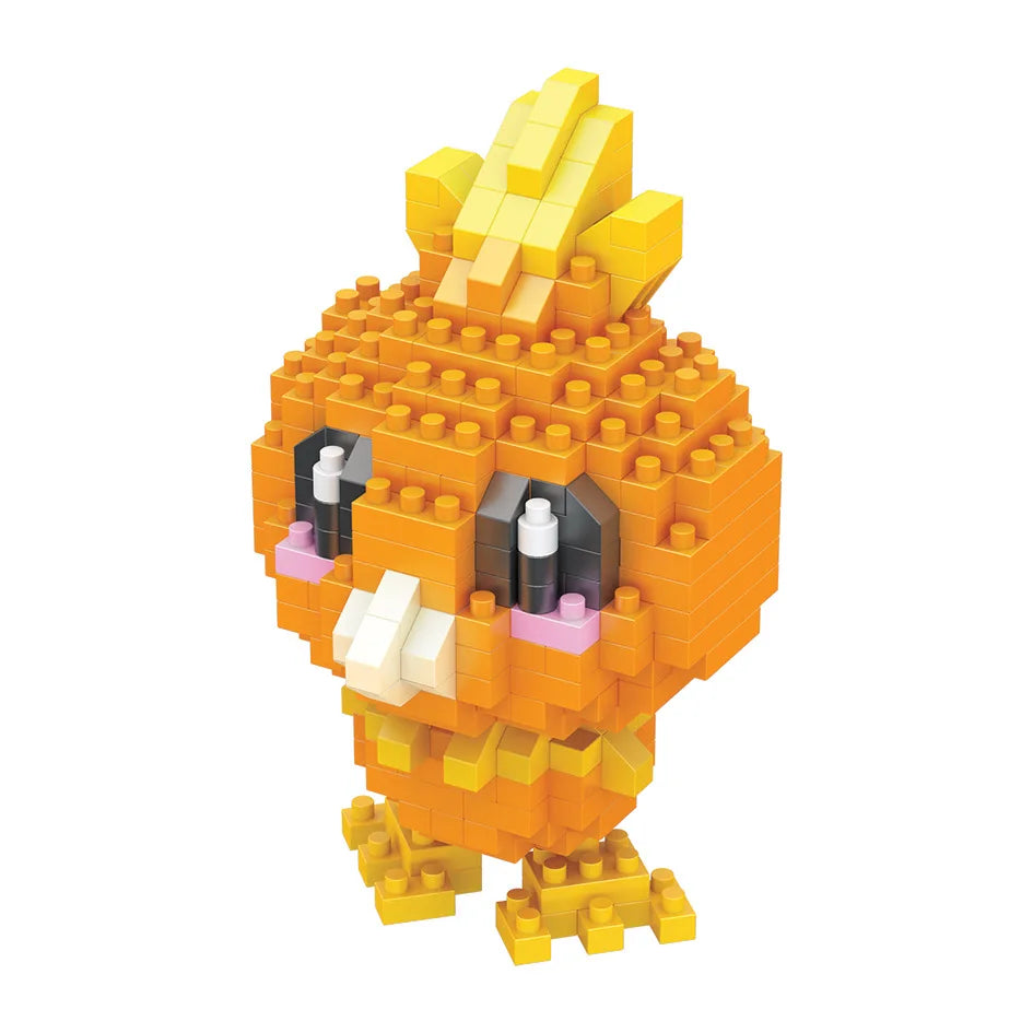 DIY Pokemon Blocks Small Cartoon Mini Building Block Pikachu Charizard Eevee Mewtwo Anime Assemble Action Model Dolls Toys
