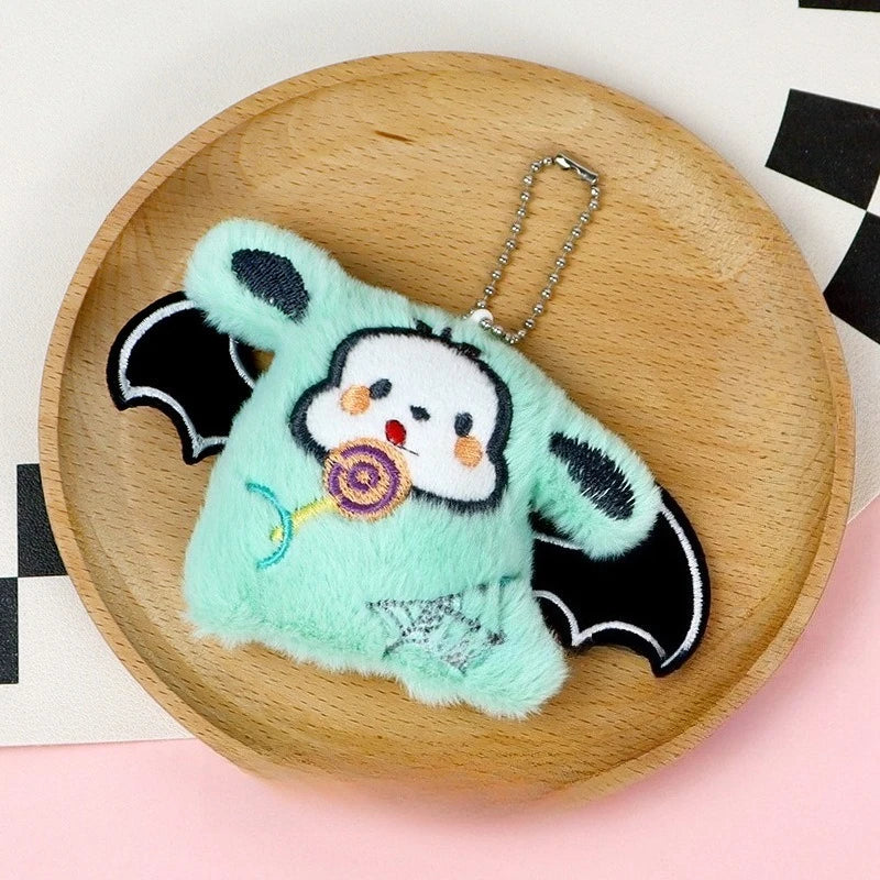 Miniso Halloween decorations Little Demon Sanrio Plush pendant Apiao style Kulomi bag hanging decoration