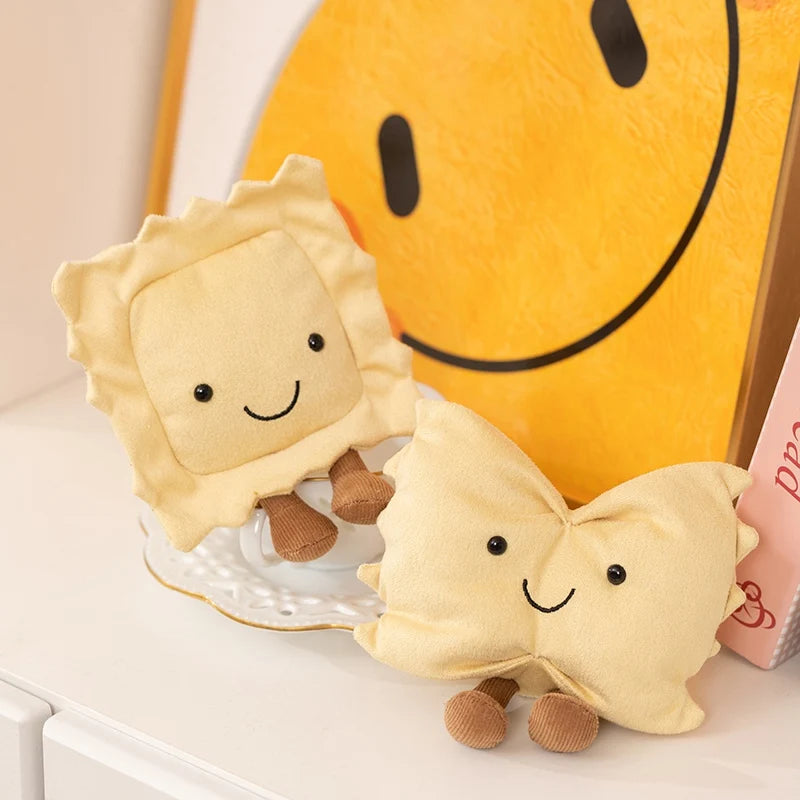 Dessert Cake Series Puffs Sweet Bread StrawBerry Lemon  Cake Plush Toys Pillow Baby Cute Comfort Doll Home Decor for Kids Gifts