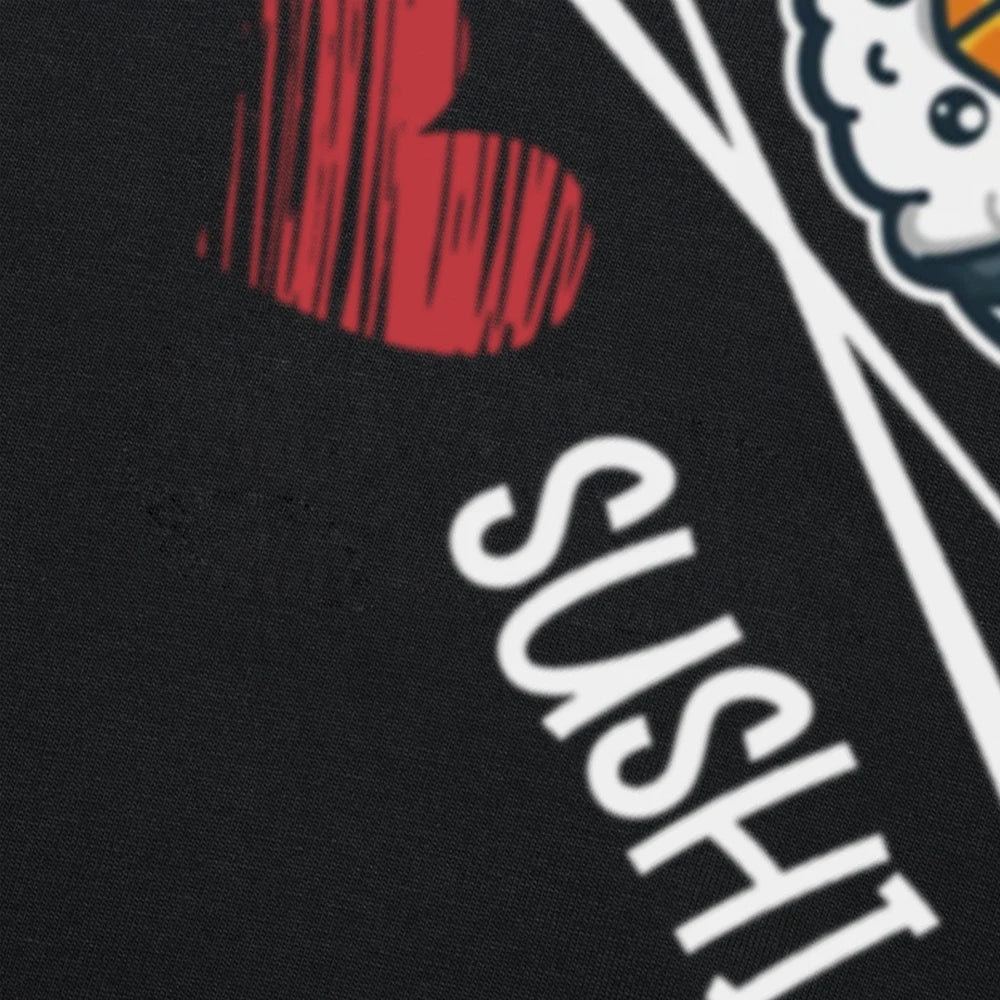 Funny I Love Japanese Sushi Chopsticks 100% Cotton T-shirts Men Women's Fashion Casual Tshirt Loose Oversized Streetwear T Shirt