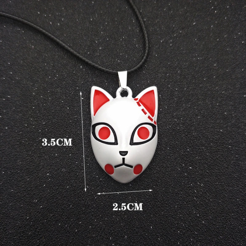 demon slayer pendants key chaintanjiro zodiac rabbit mask y2k accessories cartoon anime metal pendant men cosplay halloween gift