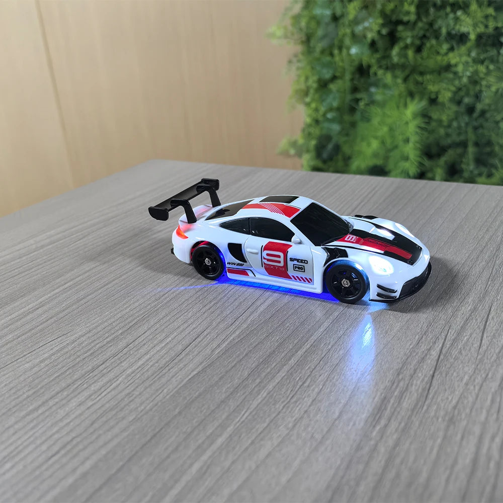 HBToys 1:43 Scale RC Car Simulation Racing Model Dual-Body Dual-Tire Version 2.4G 4WD ESP Gyro Drift Car for Toy Hobbies