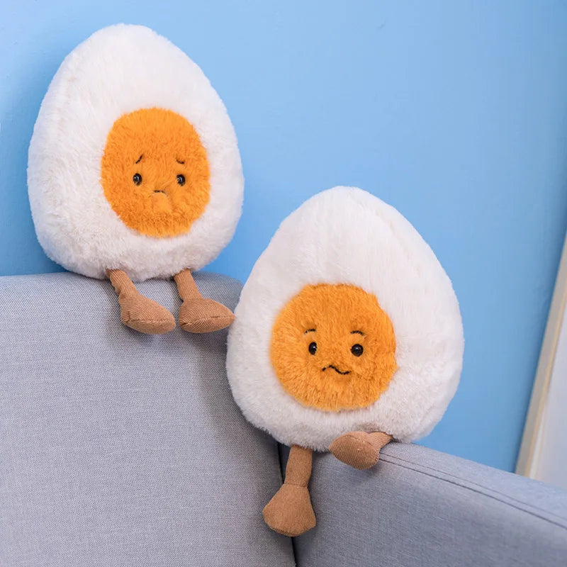 New Cartoon Egg Stuffed Toy Expression Food Bread Toast Series Breakfast Doll Fun Decoration Pillow Baby Comfort Doll Xmas Gifts