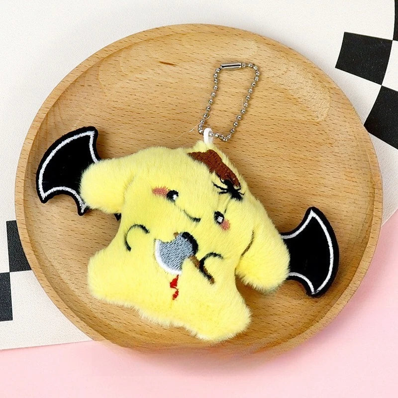 Miniso Halloween decorations Little Demon Sanrio Plush pendant Apiao style Kulomi bag hanging decoration