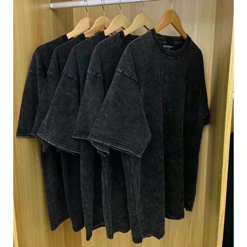 Summer New Demon Slayer Anime Tokitou Muichirou Peripheral Washed T-shirt Men and Women Loose Casual Harajuku Short Sleeved Top