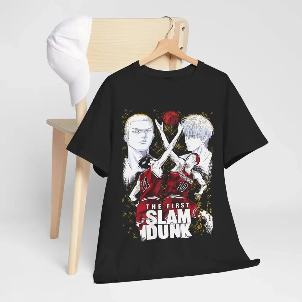 2025 Summer Anime Slam Dunk Print T-Shirt Men's Oversized Japanese Manganese Women Short Sleeve Fast Shipping Cotton T Shirt