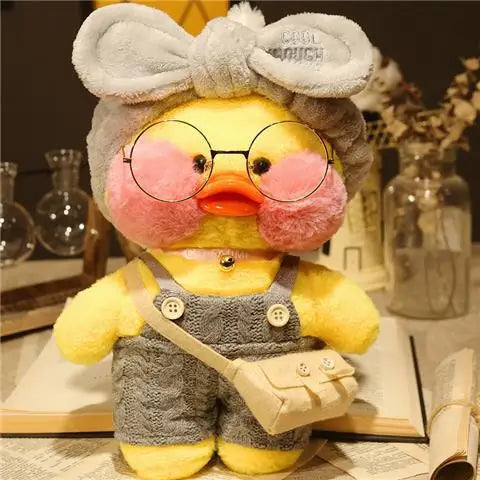 30cm Kawaii Lalafanfan Duck Plush Toy Cartoon Lalafanfan Duck Doll Soft Stuffed Animal Plushie Birthday Gifts For Girl Children