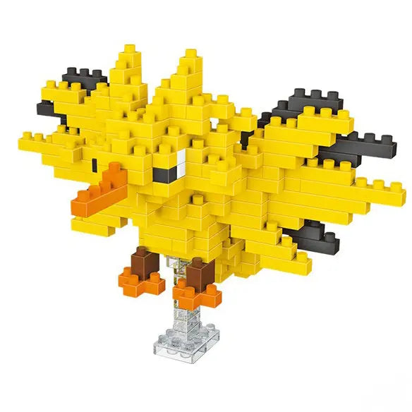 DIY Pokemon Blocks Small Cartoon Mini Building Block Pikachu Charizard Eevee Mewtwo Anime Assemble Action Model Dolls Toys