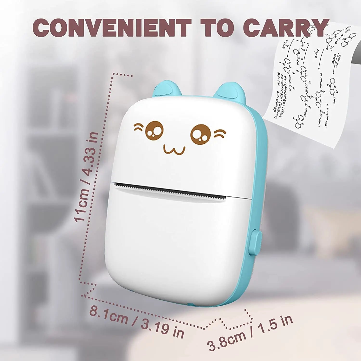 C9 mini HD printer portable sticker label Printer Bluetooth pocket thermal printer with paper for student note inkless printing