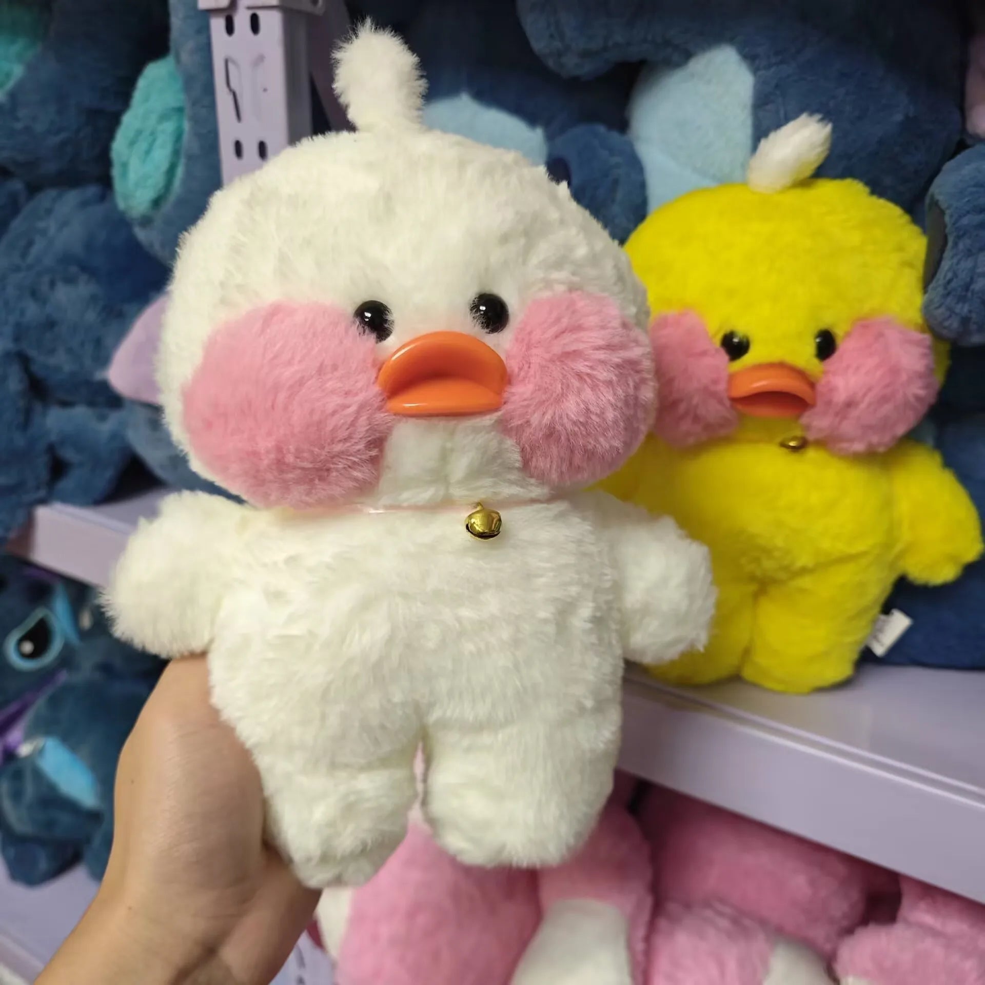 30cm Kawaii Lalafanfan Duck Plush Doll Lalafanfan Duck Plush Toy Soft Stuffed Animal Doll Room Decor Girls Birthday Xmas Gifts