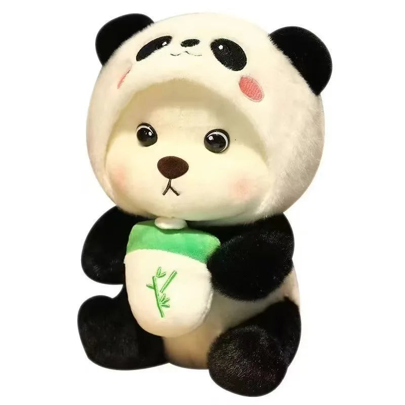 Creative Pig Panda Plush Toy Soft Plush Bear Transformed Animal Doll Cute Sofa Pillow Children's Toy Gift