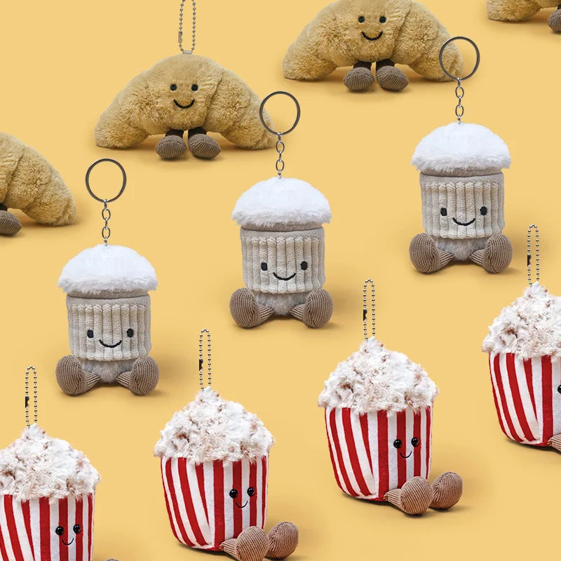 Cartoon Christmas Peanut Doll Plush Toy Bag Pendant Keychain Christmas Gift