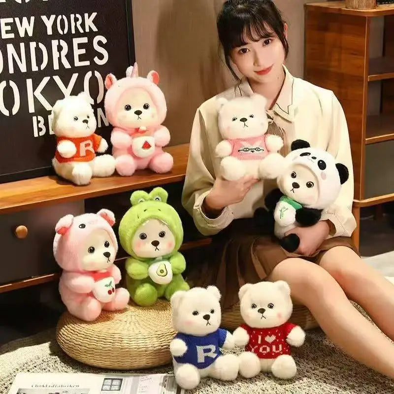 Creative Pig Panda Plush Toy Soft Plush Bear Transformed Animal Doll Cute Sofa Pillow Children's Toy Gift