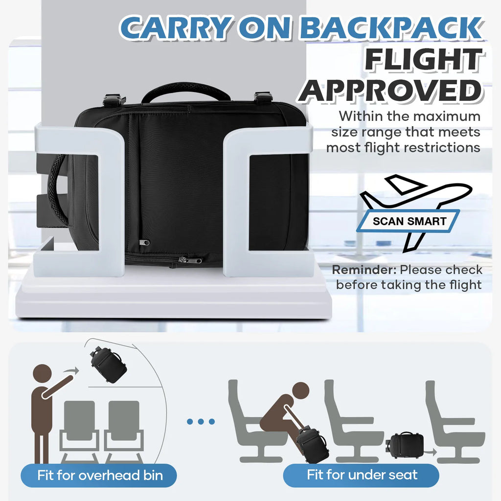 Men 15.6 inch Laptop Bag Cabin Airplane Travel Backpack 40x30x20, Hand Luggage Cabin Backpack Wizzair 40x30x20, College Backpack