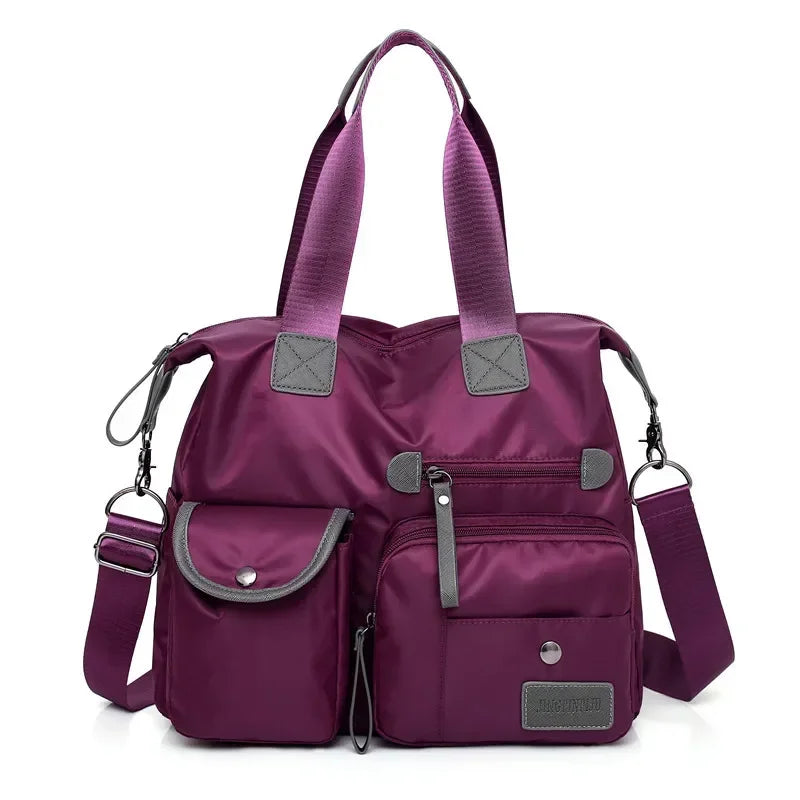 New Women's Casual Fashion Mommy Bag Oxford Handbag Large Capacity Waterproof Travel Bag