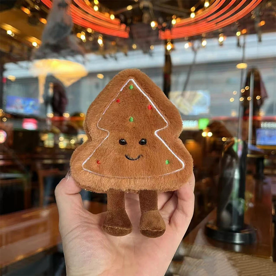 2025 Peach Pear Cherry Plush Doll Smiling Face Fruit Series Home Bedroom Decoration Pet Interactive Toy Birthday Gift