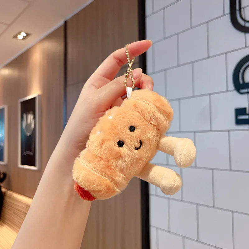 Rag Doll Toy Sofa Decoration Stuffed Animals Croissant Plush Smile Bread Pillow Plush Toys Smile Croissant Bread Pillow