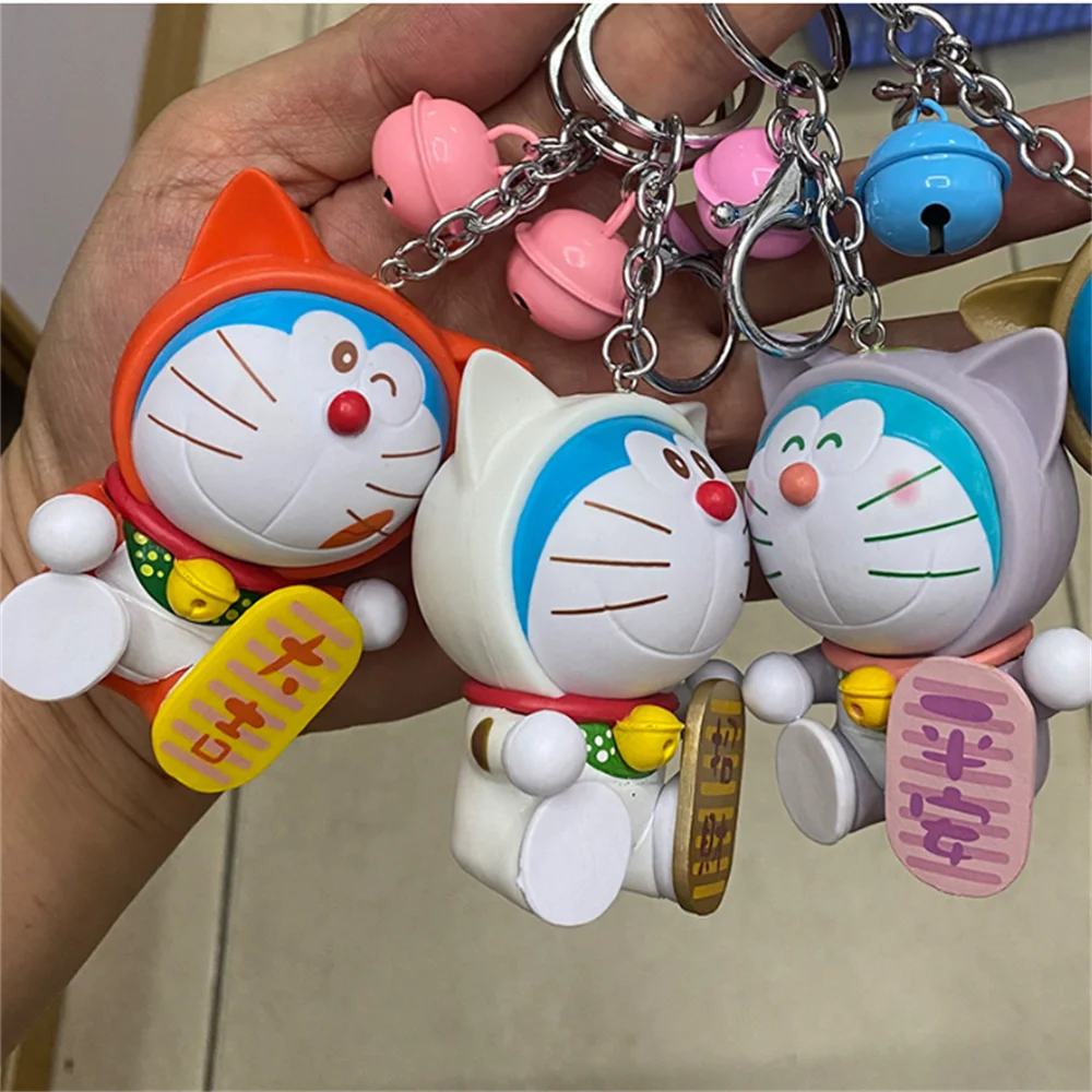 8 Doramon Blessing Doll Jingle Cat Cake Decoration Twist Egg Blind Box Doll Key Chain