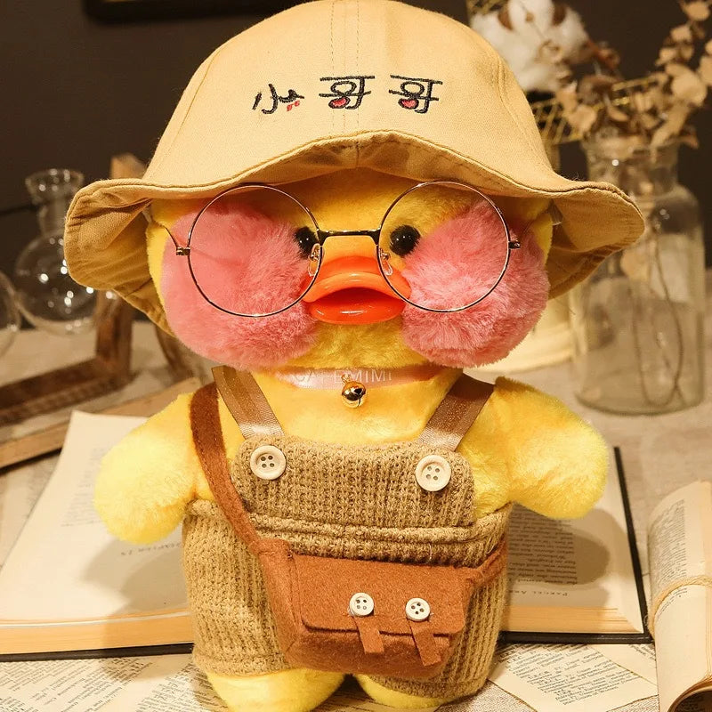 30cm Kawaii Lalafanfan Duck Plush Toy Cartoon Lalafanfan Duck Doll Soft Stuffed Animal Plushie Birthday Gifts For Girl Children