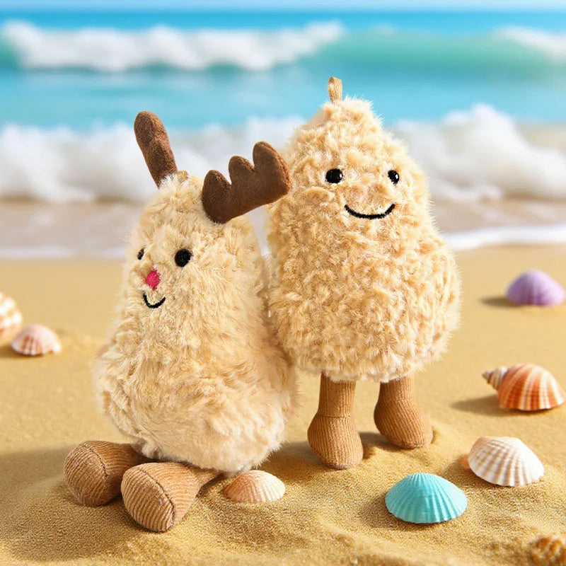 12cm Halloween Fun Cat Peanut Plush Toy Soft Creative Dolls Cute Cartoon Stuffed Cat Elk Doll Funny Kids Christmas Birthday Gift