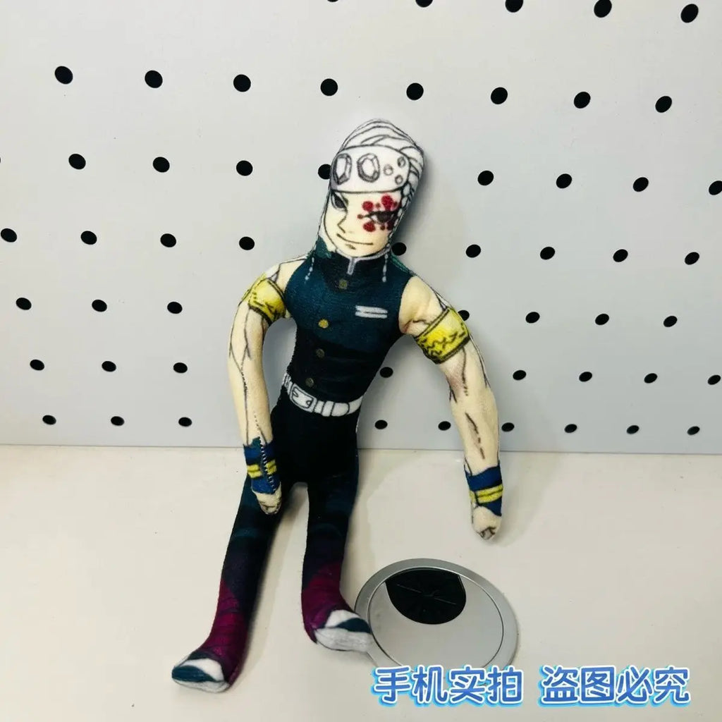 Anime Demon Slayer Plush Cotton Stuffed Doll cartoon Tanjirou Sanemi Giyuu Slender Twistable Shape Abstract Model Decoration