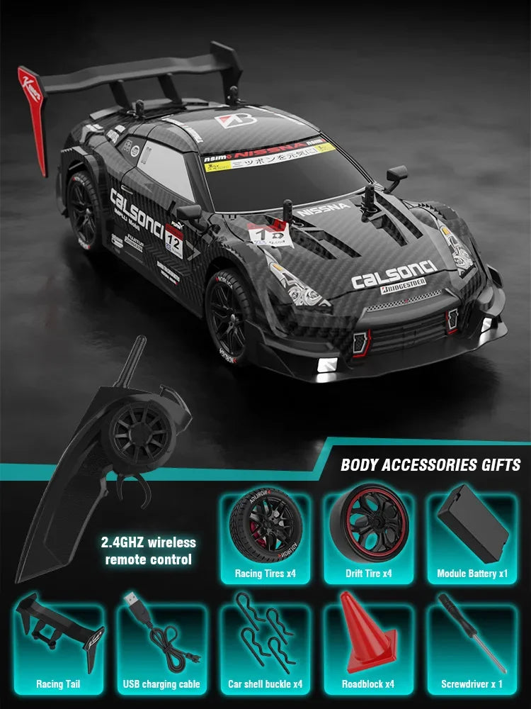1/14 Large Remote Control Drift Car 2.4G 50km/h High Speed Electric RC Racing Supercar Toys for Boys Children's Birthday Gift
