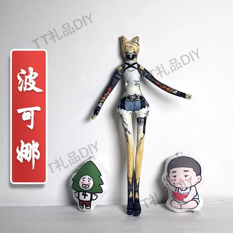 Game Zenless Zone Zero Wise Belle Nicole Demara Von Lycaon Cosplay Doll Plush Stuffed Dolls Abstract Twistable Wire Accessories