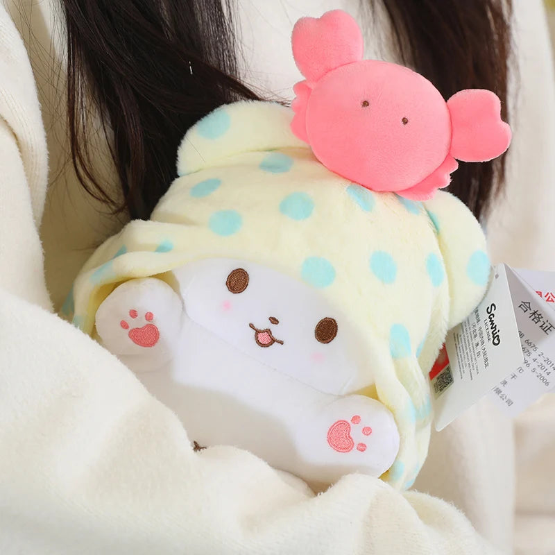Sanrio Carpet Bear Plush Toy Pendant Kawaii Soft Stuffed Dolls Plush Keychains Home Car Decoration Plush Toys Phone Keyrings