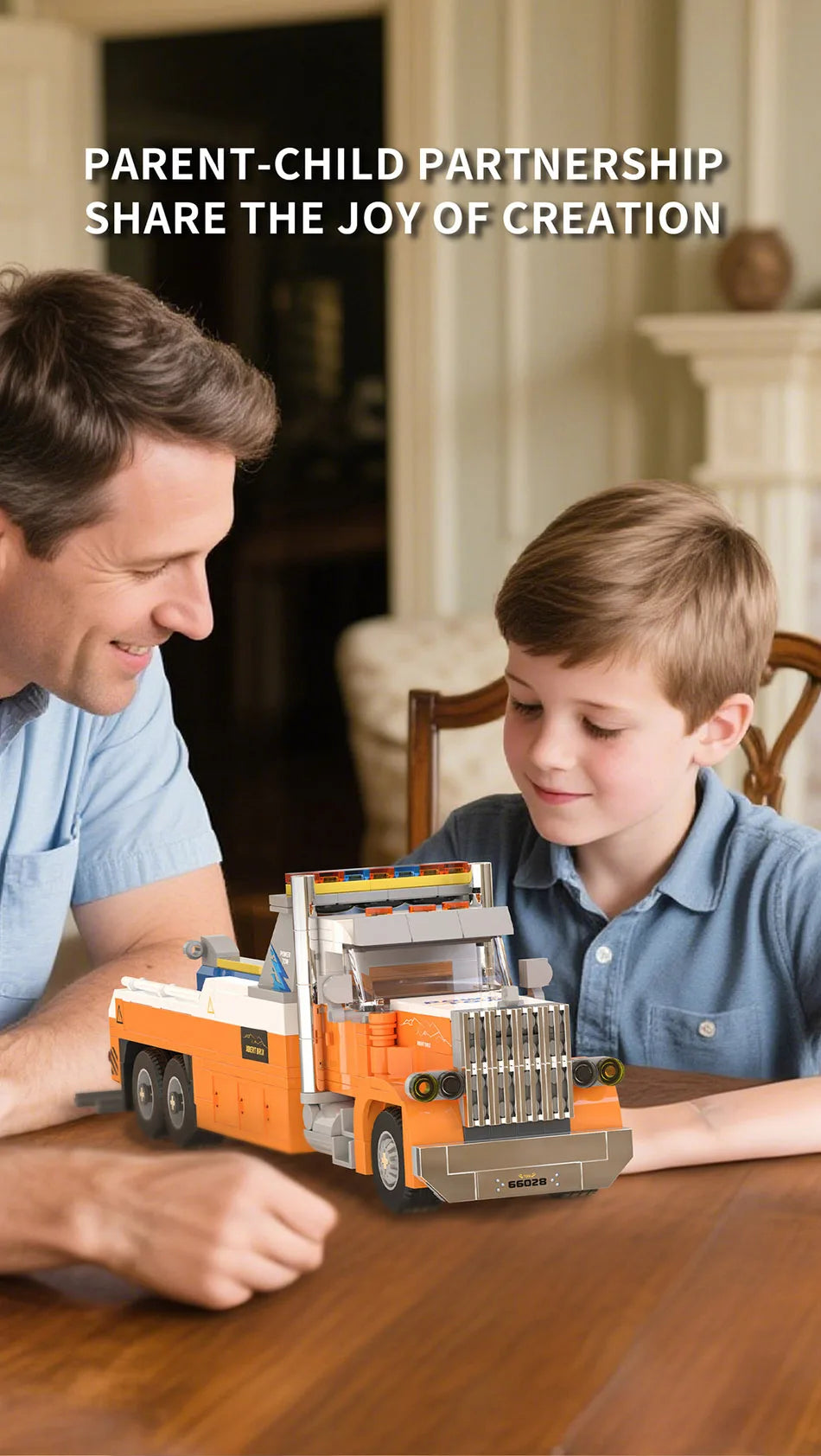 Technical City 449pcs Heavy-duty Tow Truck Model Building Blocks Set Highway Trailer Truck MOC Car Toys For Children Boys Gifts