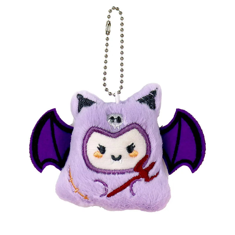 Miniso Halloween decorations Little Demon Sanrio Plush pendant Apiao style Kulomi bag hanging decoration