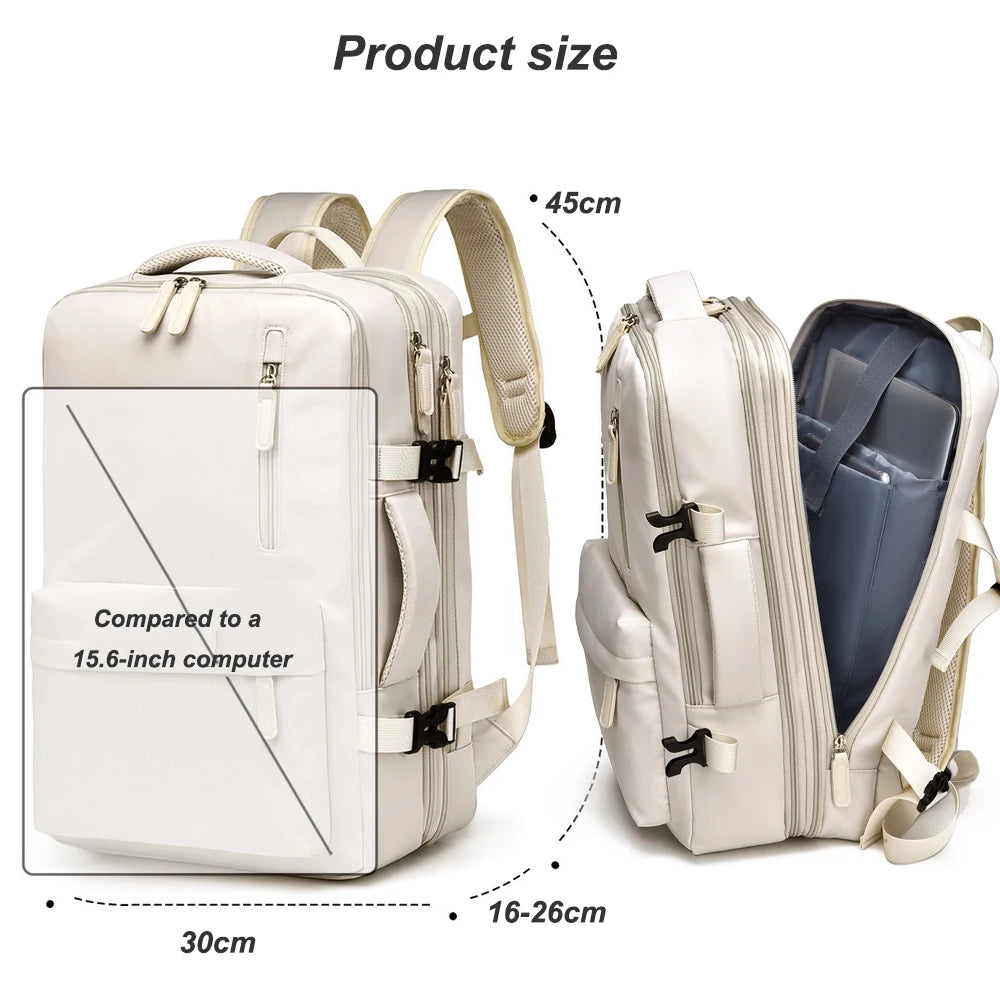 Geestock Travel Backpack Large Capacity Cabin Bags Carryon For Laptop 15.6 Inch Backpack Waterproof Luggage Backpack Ryanair