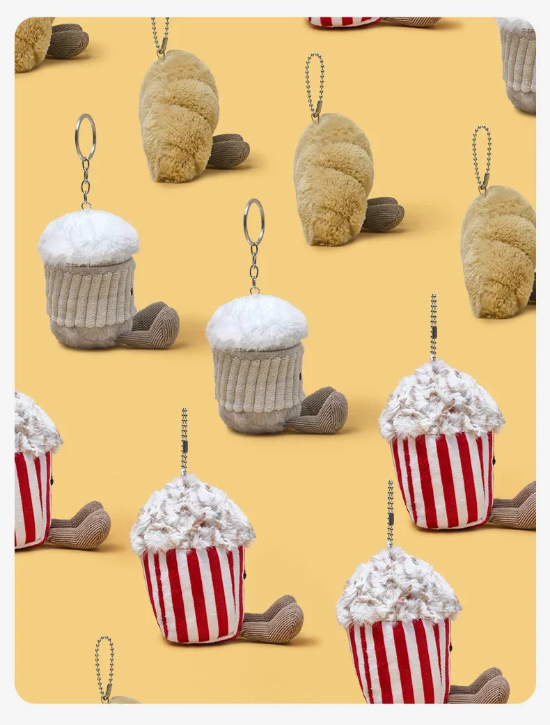 Cartoon Christmas Peanut Doll Plush Toy Bag Pendant Keychain Christmas Gift