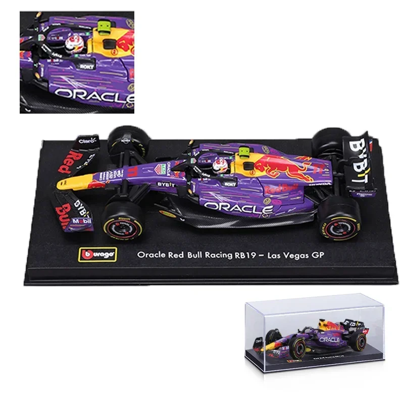 New Year Special Offer Bburago 1:43 F1 Series Alloy Miniature Diecast Model  Monaco Mcl60 Amg W14 E Las Vegas Rb19 Toys Kid Gift