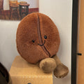 Jellycat 13cm Coffee Bean Plushies Cartoon Stuffed Smiling Coffee Bean Doll Cute Key Chain Soft Food Doll Xmas Gifts Girl