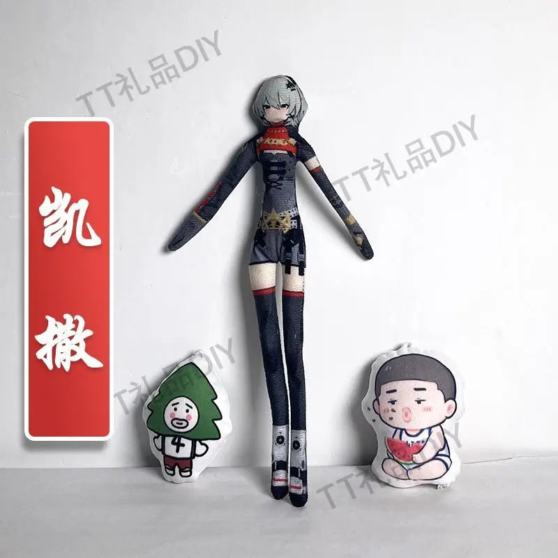 Game Zenless Zone Zero Wise Belle Nicole Demara Von Lycaon Cosplay Doll Plush Stuffed Dolls Abstract Twistable Wire Accessories