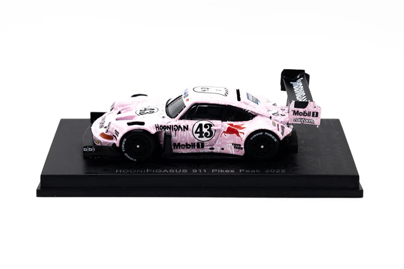 SPARK 1:64 HOONIPIGASUS No.43 Pikes Peak  2022 pink Diecast Model Car