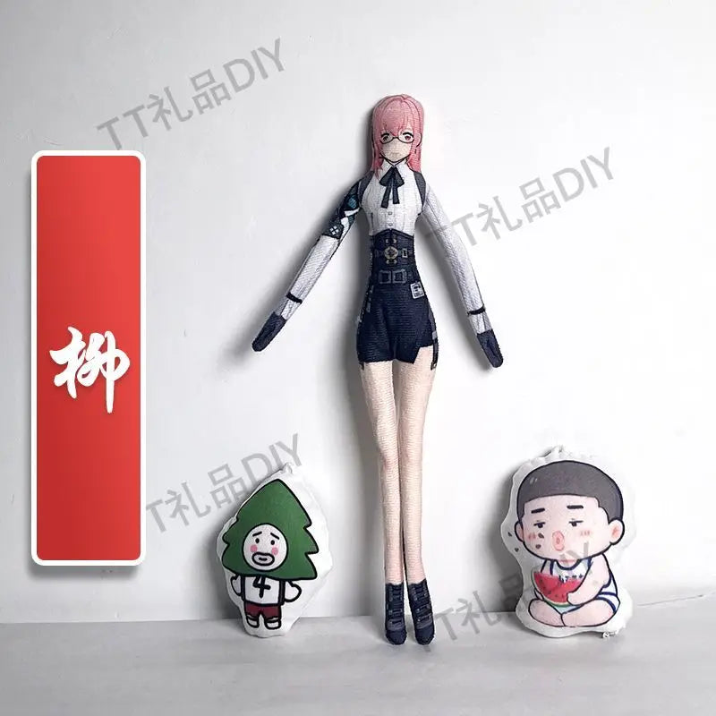 Game Zenless Zone Zero Wise Belle Nicole Demara Von Lycaon Cosplay Doll Plush Stuffed Dolls Abstract Twistable Wire Accessories