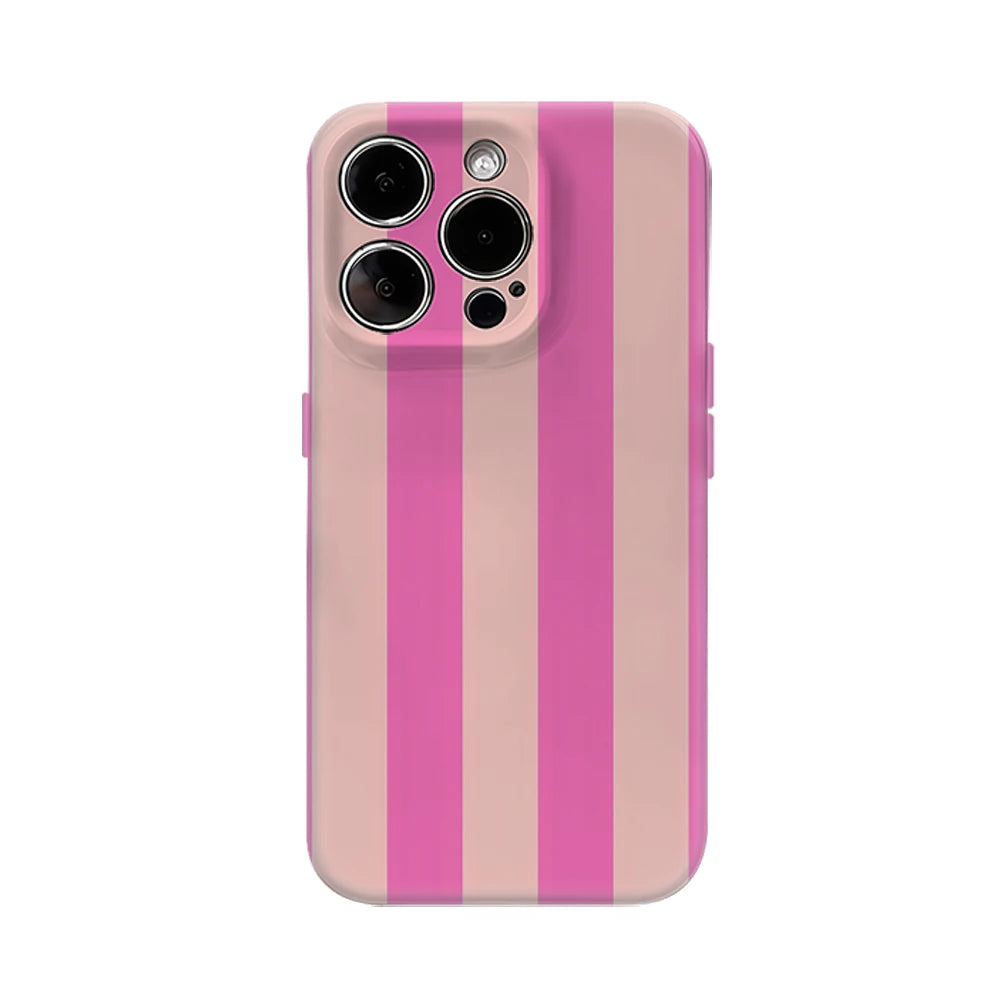 Pink Stripes IPhone17 Must-Haves Phone Case for IPhone 17 16 15 14 13 12 132 Pro Max Plus Double-layer Back Cover