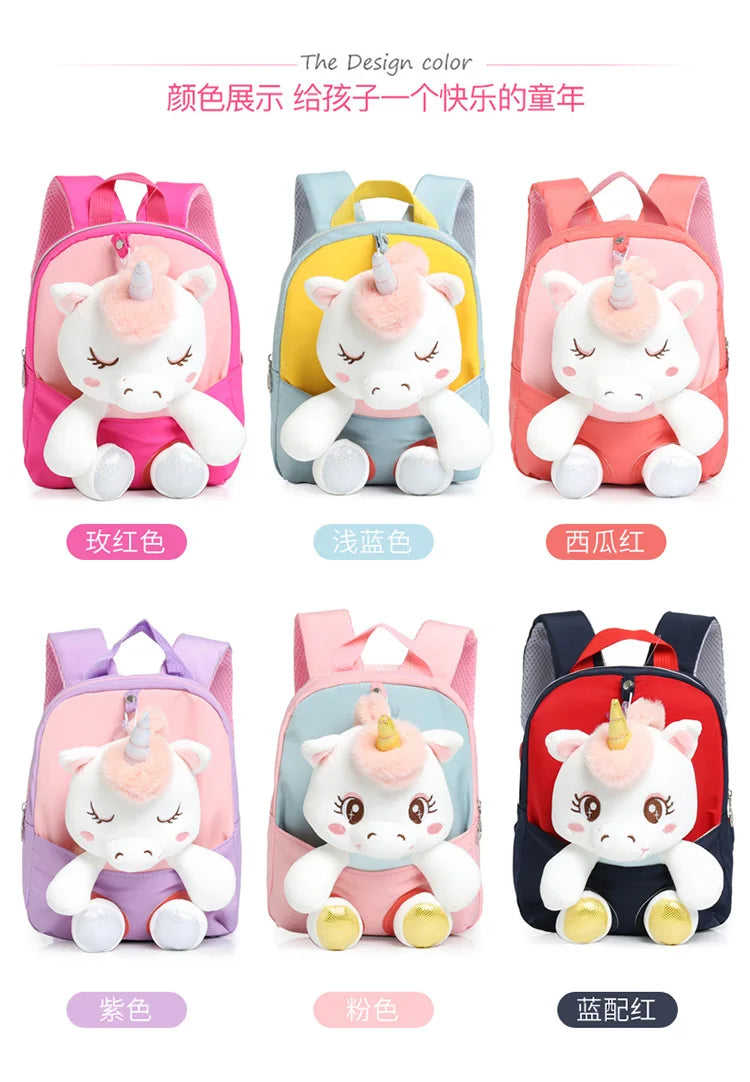 Toddler Backpack Stuffed Unicorn Toys Kids Backpacks for Girls Lightweight Preschool Backpack for Kids Toddlers School Bag