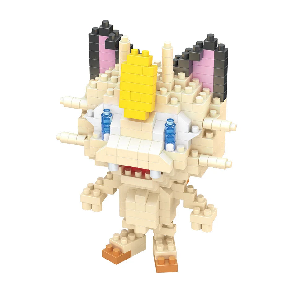 DIY Pokemon Blocks Small Cartoon Mini Building Block Pikachu Charizard Eevee Mewtwo Anime Assemble Action Model Dolls Toys