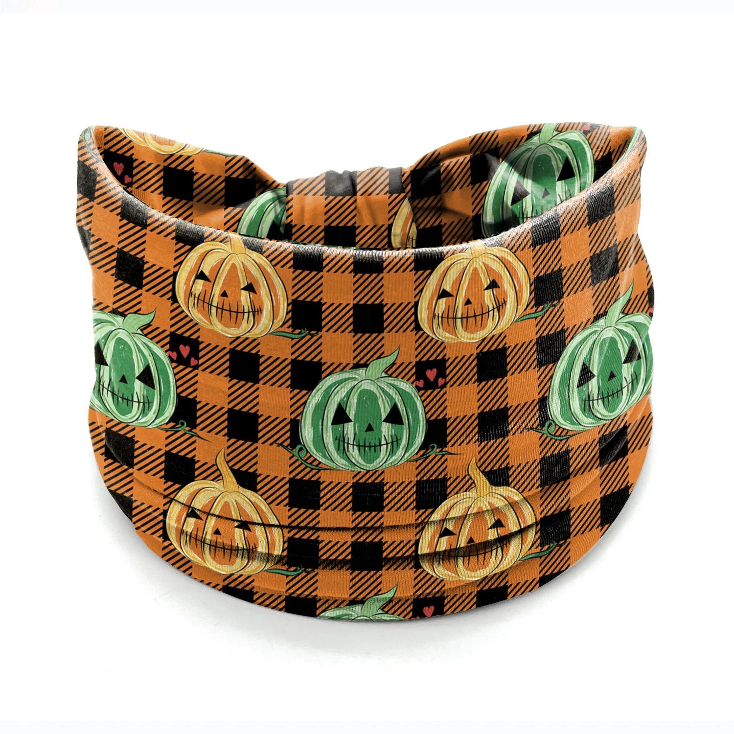 Halloween Headbands For Women Wide Turban Dress Up Costume Headwraps Pumpkin Spider Web Bad Skeleton Hair Band