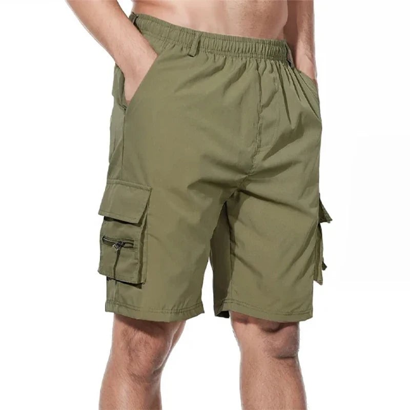Lightweight Tactical Shorts Mens Casual Cargo Short Pants Summer Multi-Pockets Workwear Outdoor Sports Running Essentials Shorts