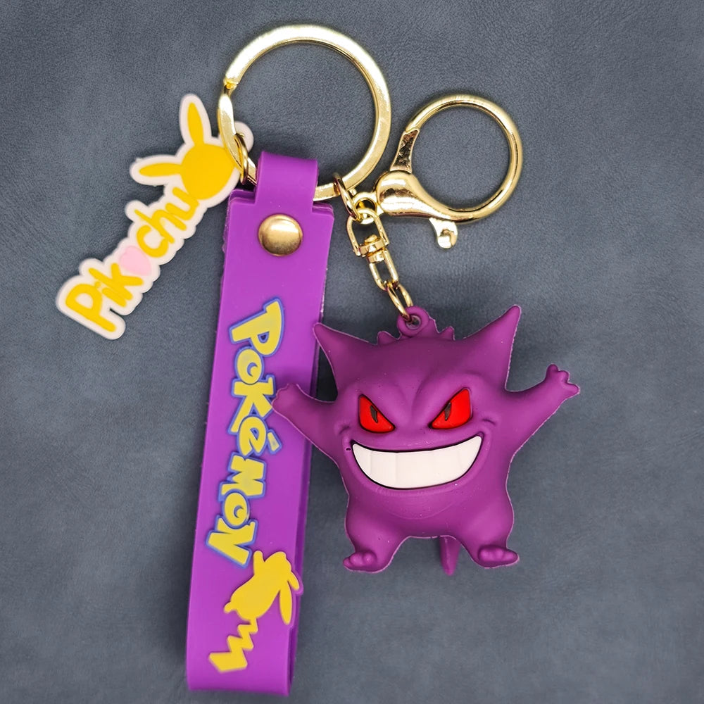 2024 the New Pokemon Keychain Pikachu Koda Duck Pendant Jewelry Figurines Doll Cartoon