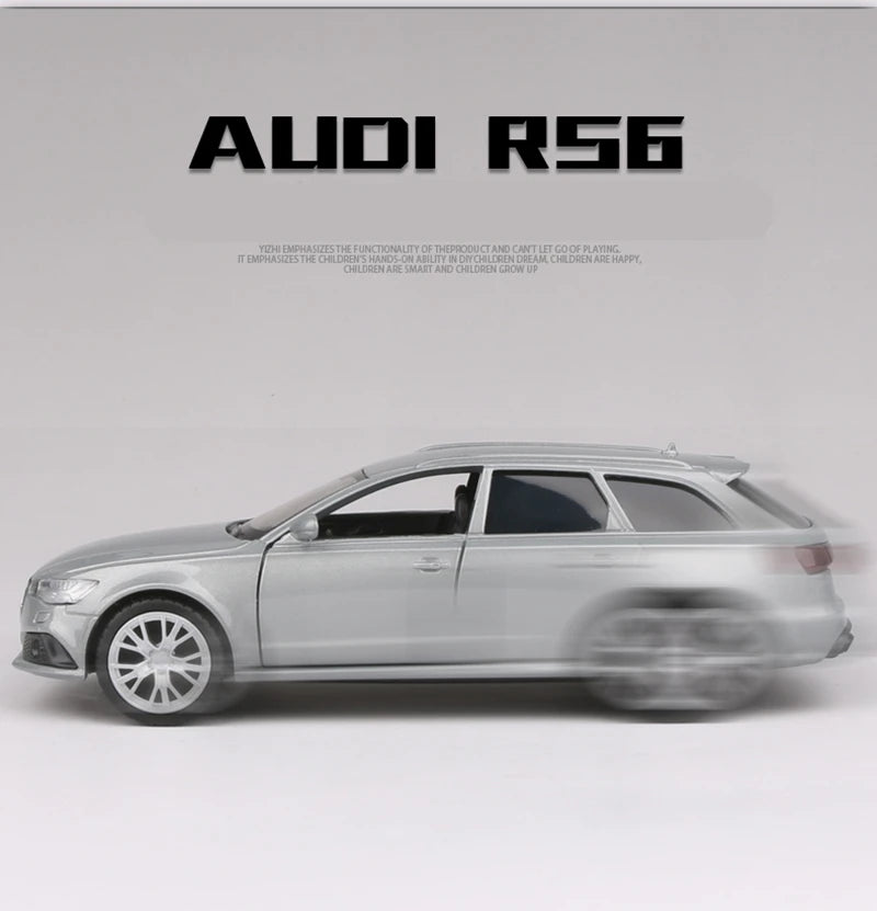 1:36 RS6 Station Wagon Car Model Alloy Diecasts Toy Vehicles Car Metal Model High Simulation Pull Back Collection Childrens Gift