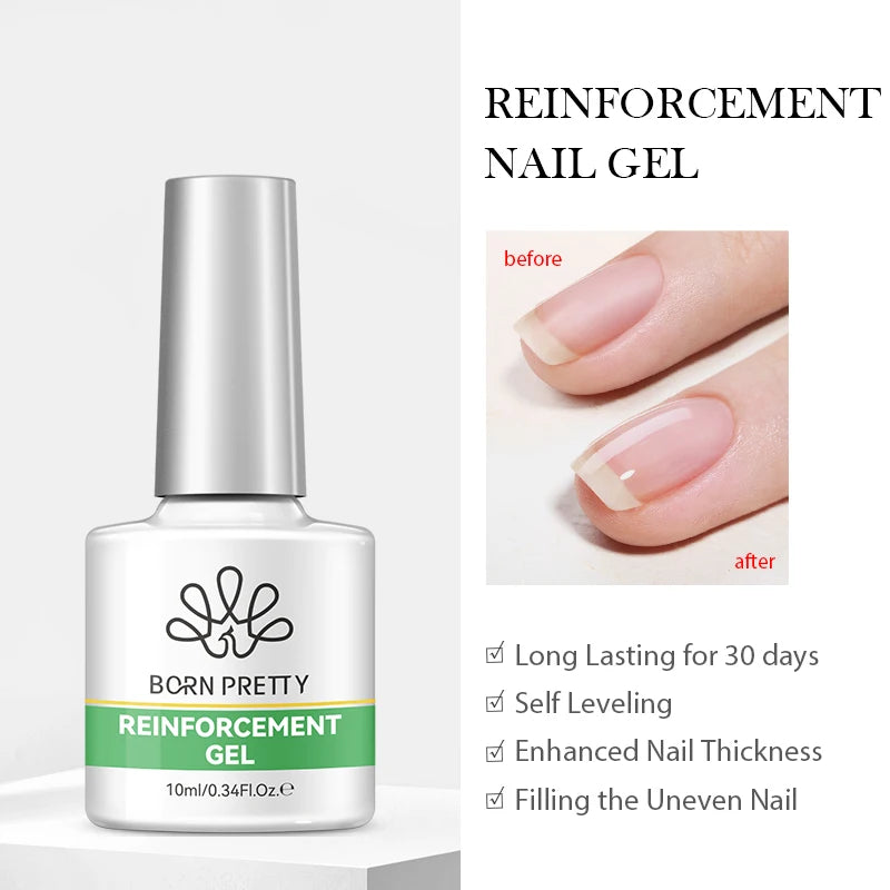 BORN PRETTY 10ml Auroras Glitter Cat Magnetic Gel Nail Polish Jelly Glass Bead Semi Permanent Soak Off UV LED Varnish Manicure