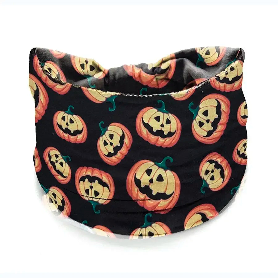 Halloween Headbands For Women Wide Turban Dress Up Costume Headwraps Pumpkin Spider Web Bad Skeleton Hair Band