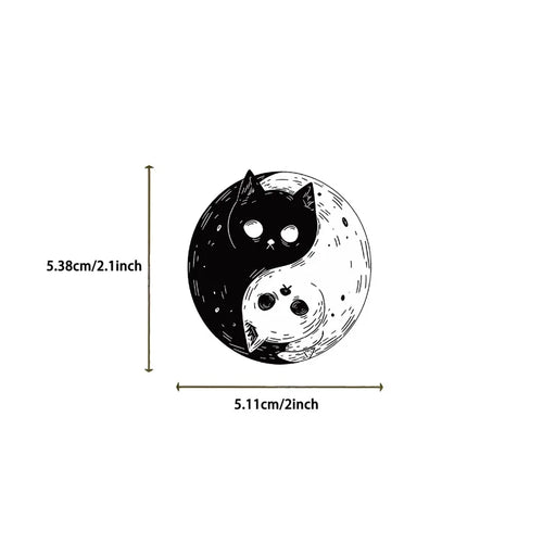 10/30/50PCS Funny Black Cat PVC Sticker Aesthetic Hand Accounting Tools DIY Decoration Scrapbooking Stationery Supplies for Kids